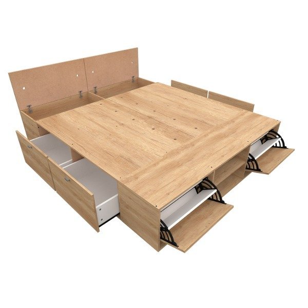 Cama box de dos plazas